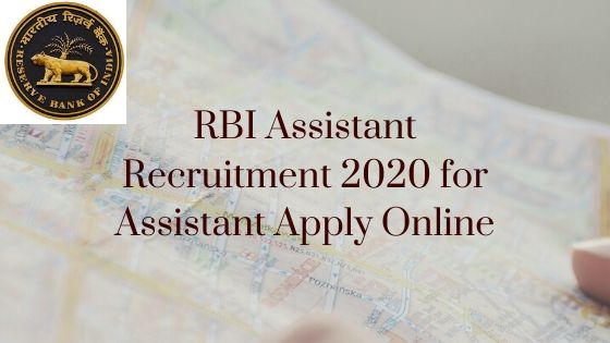 RBI Assistant Recruitment 2020