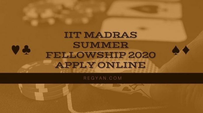 IIT Madras Summer Fellowship 2020
