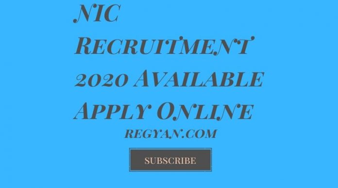NIC Recruitment 2020