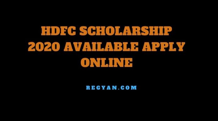 HDFC Scholarship 2020