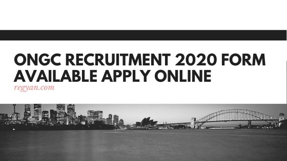 ONGC Recruitment 2020