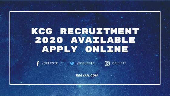 KCG Recruitment 2020
