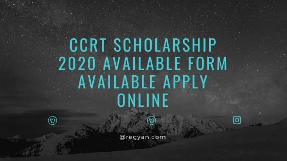 CCRT Scholarship 2020