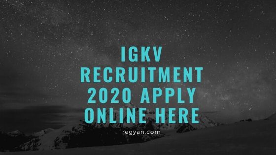 IGKV Recruitment 2020