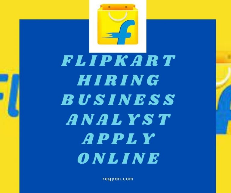 Flipkart Hiring Business Analyst Apply Online