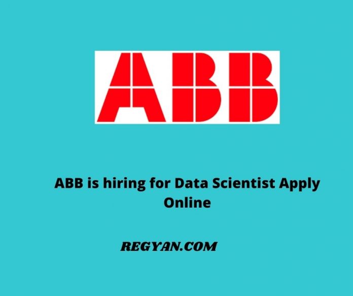 ABB is hiring for Data Scientist Apply Online