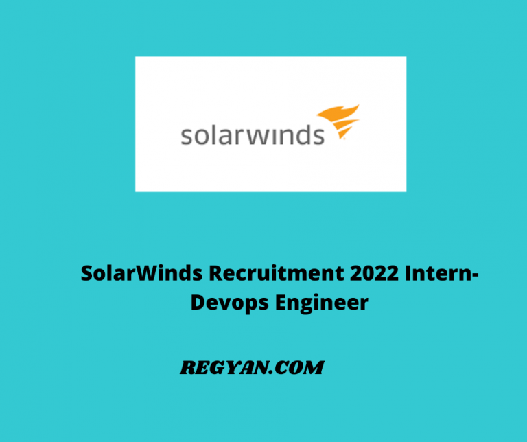 SolarWinds Recruitment 2022 Intern-Devops Engineer